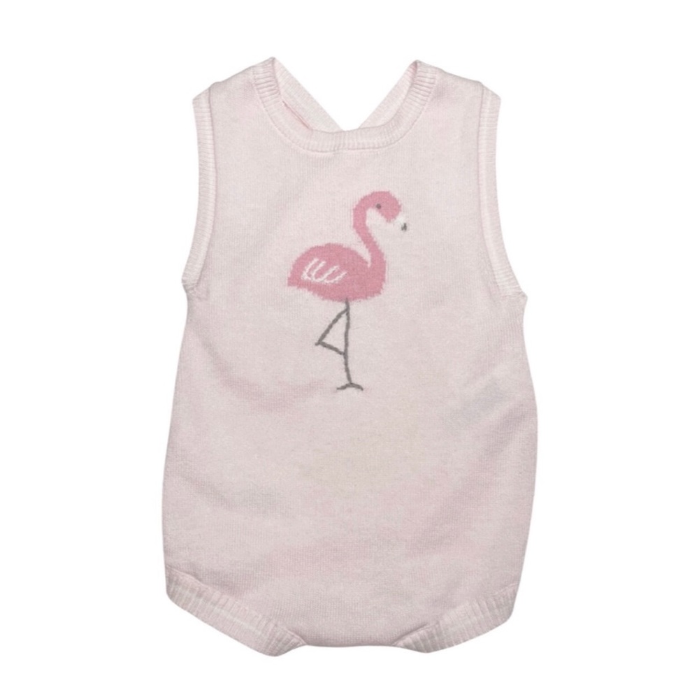 Angel‎ Dear Flamingo Sweater Knit Romper